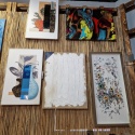 Strukturalny Obraz Ścienny 3D LIV 60x80 cm – Bezramowa Dekoracja na Płótnie Jutowym, Projekt Coco Maison