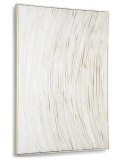 Trójwymiarowy Obraz Strukturalny BO 70x100 cm - Białe Płótno z Efektem 3D w Nowoczesnej Ramie, Projekt marki COCO maison