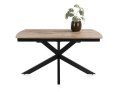 [na zamówienie] Rozkładany Stół Jadalniany PAVALON 140-190 cm - Blat HPL Primo Laminato Barnwood - Centralna Noga Designerska
