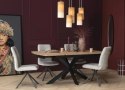 [na zamówienie] Rozkładany Stół Jadalniany PAVALON 140-190 cm - Blat HPL Primo Laminato Barnwood - Centralna Noga Designerska