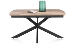 [na zamówienie] Rozkładany Stół Jadalniany PAVALON 140-190 cm - Blat HPL Primo Laminato Driftwood - Centralna Noga Designerska