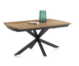 [na zamówienie] Rozkładany Stół Jadalniany PAVALON 140-190 cm - Blat HPL Primo Laminato Natural - Centralna Noga Designerska