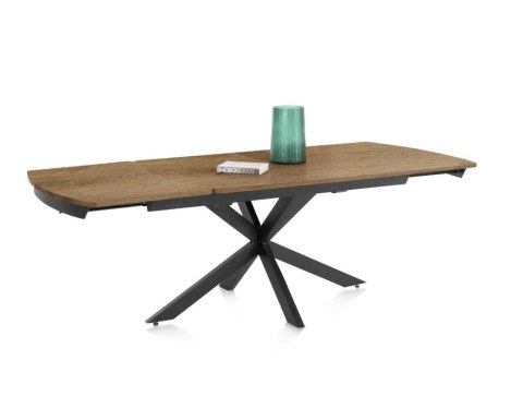 [na zamówienie] Rozkładany Stół Jadalniany PAVALON 140-190 cm - Blat HPL Primo Laminato Natural - Centralna Noga Designerska