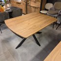 [na zamówienie] Rozkładany Stół Jadalniany PAVALON 140-190 cm - Blat HPL Primo Laminato Natural - Centralna Noga Designerska
