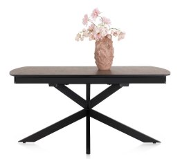 [na zamówienie] Rozkładany Stół Jadalniany PAVALON 140-190 cm - Blat HPL Primo Laminato Roest (Rdza) - Centralna Noga
