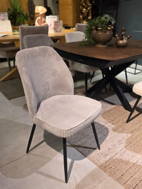 [na zamówienie] Rozkładany Stół Jadalniany PAVALON 140-190 cm - Blat HPL Primo Laminato Roest (Rdza) - Centralna Noga