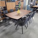 [na zamówienie] Rozkładany Stół Jadalniany PAVALON 140-190 cm - Blat HPL Primo Laminato Roest (Rdza) - Centralna Noga