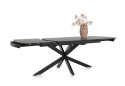 [na zamówienie] Rozkładany Stół Jadalniany PAVALON 170-230 cm - Blat HPL Primo Laminato Antracyt - Centralna Noga Designerska