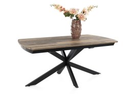 [na zamówienie] Rozkładany Stół Jadalniany PAVALON 170-230 cm - Blat HPL Primo Laminato Driftwood - Centralna Noga Designerska