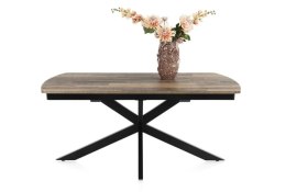 [na zamówienie] Rozkładany Stół Jadalniany PAVALON 170-230 cm - Blat HPL Primo Laminato Driftwood - Centralna Noga Designerska