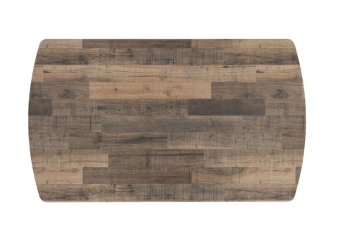 [na zamówienie] Rozkładany Stół Jadalniany PAVALON 170-230 cm - Blat HPL Primo Laminato Driftwood - Centralna Noga Designerska