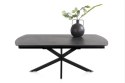 [na zamówienie] Rozkładany Stół Jadalniany PAVALON 200-278 cm - Blat HPL Primo Laminato Antracyt - Centralna Noga Designerska