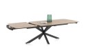 [na zamówienie] Rozkładany Stół Jadalniany PAVALON 200-278 cm - Blat HPL Primo Laminato Barnwood - Centralna Noga Designerska