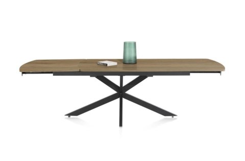 [na zamówienie] Rozkładany Stół Jadalniany PAVALON 200-278 cm - Blat HPL Primo Laminato Natural - Centralna Noga Designerska