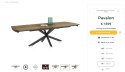 [na zamówienie] Rozkładany Stół Jadalniany PAVALON 200-278 cm - Blat HPL Primo Laminato Natural - Centralna Noga Designerska