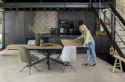 [na zamówienie] Rozkładany Stół Jadalniany PAVALON 200-278 cm - Blat HPL Primo Laminato Natural - Centralna Noga Designerska