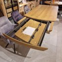 [na zamówienie] Stół rozkładany NYON Henders& Hazel 200+80 x 100 cm, fornir dębowy, kolor Dune Oak/Dąb Wydmowy