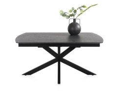 [od ręki] Rozkładany Stół Jadalniany PAVALON 170-230 cm - Blat HPL Primo Laminato Antracyt - Centralna Noga Designerska