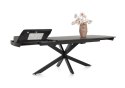 [od ręki] Rozkładany Stół Jadalniany PAVALON 170-230 cm - Blat HPL Primo Laminato Antracyt - Centralna Noga Designerska