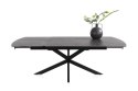 [od ręki] Rozkładany Stół Jadalniany PAVALON 170-230 cm - Blat HPL Primo Laminato Antracyt - Centralna Noga Designerska