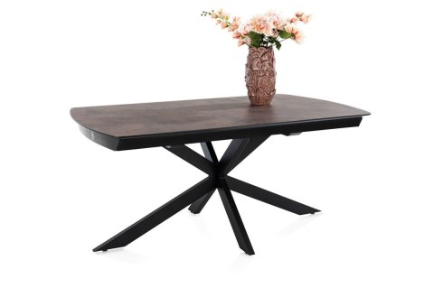 [od ręki] Rozkładany Stół Jadalniany PAVALON 170-230 cm - Blat HPL Primo Laminato Roest (Rdza) - Centralna Noga