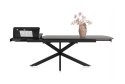 [od ręki] Rozkładany Stół Jadalniany PAVALON 200-278 cm - Blat HPL Primo Laminato Antracyt - Centralna Noga Designerska