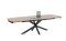 [od ręki] Rozkładany Stół Jadalniany PAVALON 200-278 cm - Blat HPL Primo Laminato Barnwood - Centralna Noga Designerska