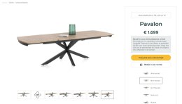 [od ręki] Rozkładany Stół Jadalniany PAVALON 200-278 cm - Blat HPL Primo Laminato Barnwood - Centralna Noga Designerska