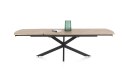 [od ręki] Rozkładany Stół Jadalniany PAVALON 200-278 cm - Blat HPL Primo Laminato Barnwood - Centralna Noga Designerska