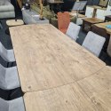 [od ręki] Rozkładany Stół Jadalniany PAVALON 200-278 cm - Blat HPL Primo Laminato Barnwood - Centralna Noga Designerska