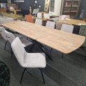 [od ręki] Rozkładany Stół Jadalniany PAVALON 200-278 cm - Blat HPL Primo Laminato Barnwood - Centralna Noga Designerska