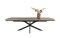 [od ręki] Rozkładany Stół Jadalniany PAVALON 200-278 cm - Blat HPL Primo Laminato Driftwood - Centralna Noga Designerska