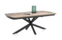 [od ręki] Rozkładany Stół Jadalniany PAVALON 200-278 cm - Blat HPL Primo Laminato Driftwood - Centralna Noga Designerska