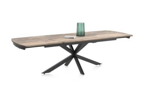 [od ręki] Rozkładany Stół Jadalniany PAVALON 200-278 cm - Blat HPL Primo Laminato Driftwood - Centralna Noga Designerska