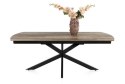 [od ręki] Rozkładany Stół Jadalniany PAVALON 200-278 cm - Blat HPL Primo Laminato Driftwood - Centralna Noga Designerska