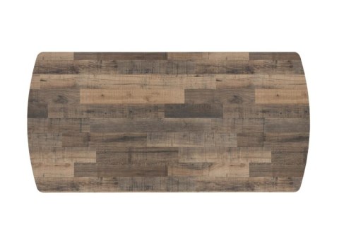 [od ręki] Rozkładany Stół Jadalniany PAVALON 200-278 cm - Blat HPL Primo Laminato Driftwood - Centralna Noga Designerska