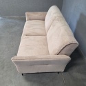 [od ręki] Sofa Dwuosobowa VENTO 180 cm – Sprężyny Kieszeniowe – Jasnobeżowa Tkanina Strukturalna – Czarne Metalowe Nóżki