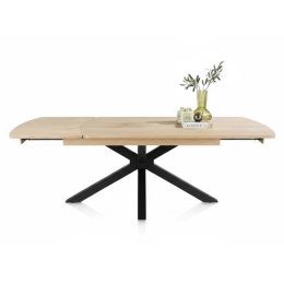 [od ręki] Stół Rozkładany NYON 170-230 cm - Natural Sand / Metalowy Pająk
