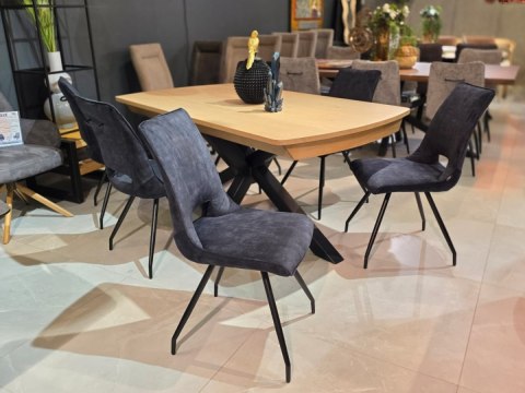 [od ręki] Stół Rozkładany NYON 170-230 cm - Natural Sand / Metalowy Pająk