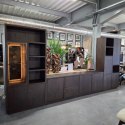 [defekt] Szeroka Komoda / Dressoir GIJON 240 cm -Fornir Dębowy w Kolorze Bazaltowym (Basalt) - System Soft-Closing -