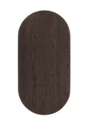 [od ręki] Stolik Kawowy RAVELLO 120 cm - Henders & Hazel | Blat z Litego Dębu, Lakier Platynowy, Kolor Bazaltowy