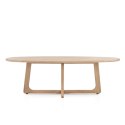 [na zamówienie] Ekskluzywny Stół Jadalniany ALMORA 240 cm - Blat z Litego Dębu Natural Sand - Podstawa Modern Vintage