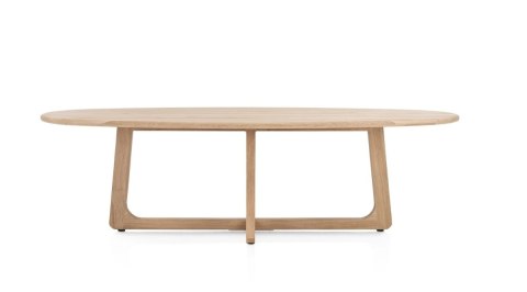 [na zamówienie] Stół Jadalniany Almora 270 cm - Lity Dąb Natural Sand (Lakier Platinum)