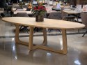 [na zamówienie] Stół Jadalniany Almora 270 cm - Lity Dąb Natural Sand (Lakier Platinum)
