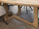 [na zamówienie] Stół Jadalniany Almora 270 cm - Lity Dąb Natural Sand (Lakier Platinum)