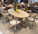 [na zamówienie] Stół Jadalniany Almora 270 cm - Lity Dąb Natural Sand (Lakier Platinum)