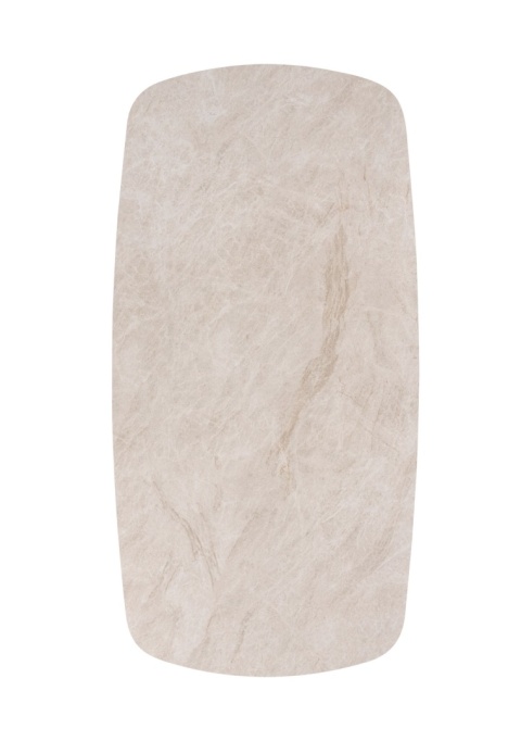 [fabrycznie nowy] Rozkładany Stół Ceramiczny LATTINA 200-300 cm – Ceramic Marble Creme (Efekt Marmuru) – Czarne Metalowe Nogi