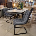 [od ręki] Krzesło Henders& Hazel Kate tapicerka Livigno Antracyt (PRABAT20%)