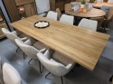 [K, od ręki] Stół Henders& Hazel Metalox centralna noga pająk 190+ 50 x 100 cm PROSTA KRAWĘDŹ