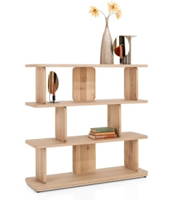Regał Otwarty / Roomdivider AZULAAR | AZULO 120 cm – Jasny Dąb Natural Sand – Henders & Hazel
